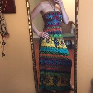 Multi color maxi dress